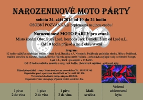 Jedeme za našim členem na jeho oslavu narozenin